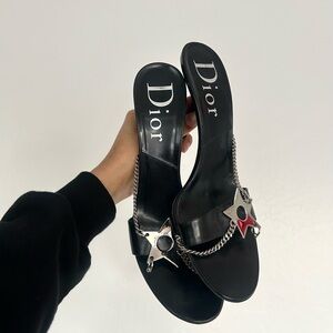 Dior Black Star Embellished Women's heels